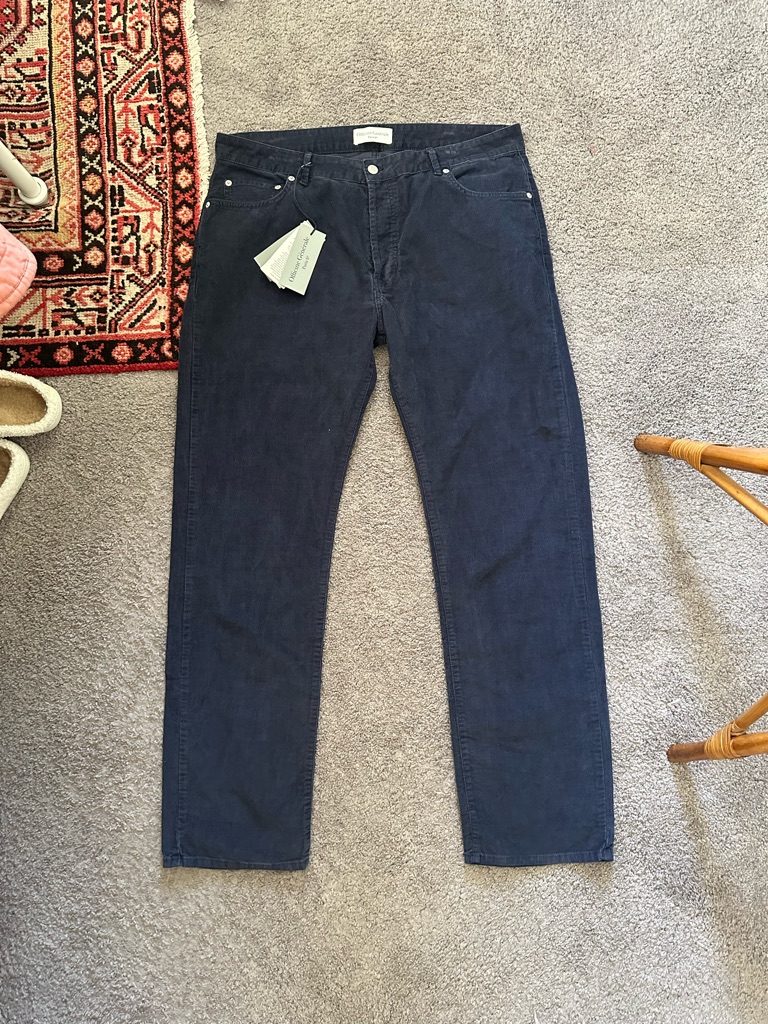 Officine Generale James Pgmt Dye Cot Baby Cord Pants Nwt